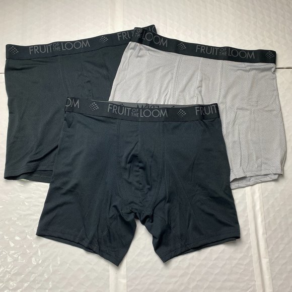 Fruit of the Loom Men's Breathable Micro-Mesh Boxer Brief, 3-Pack - Picture 3 of 4